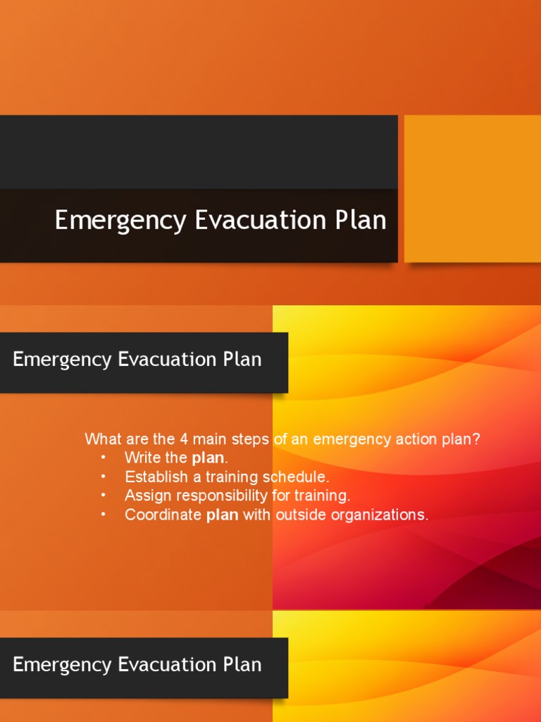 Emergency Evac Plan PDF Personal Protective Equipment Emergency