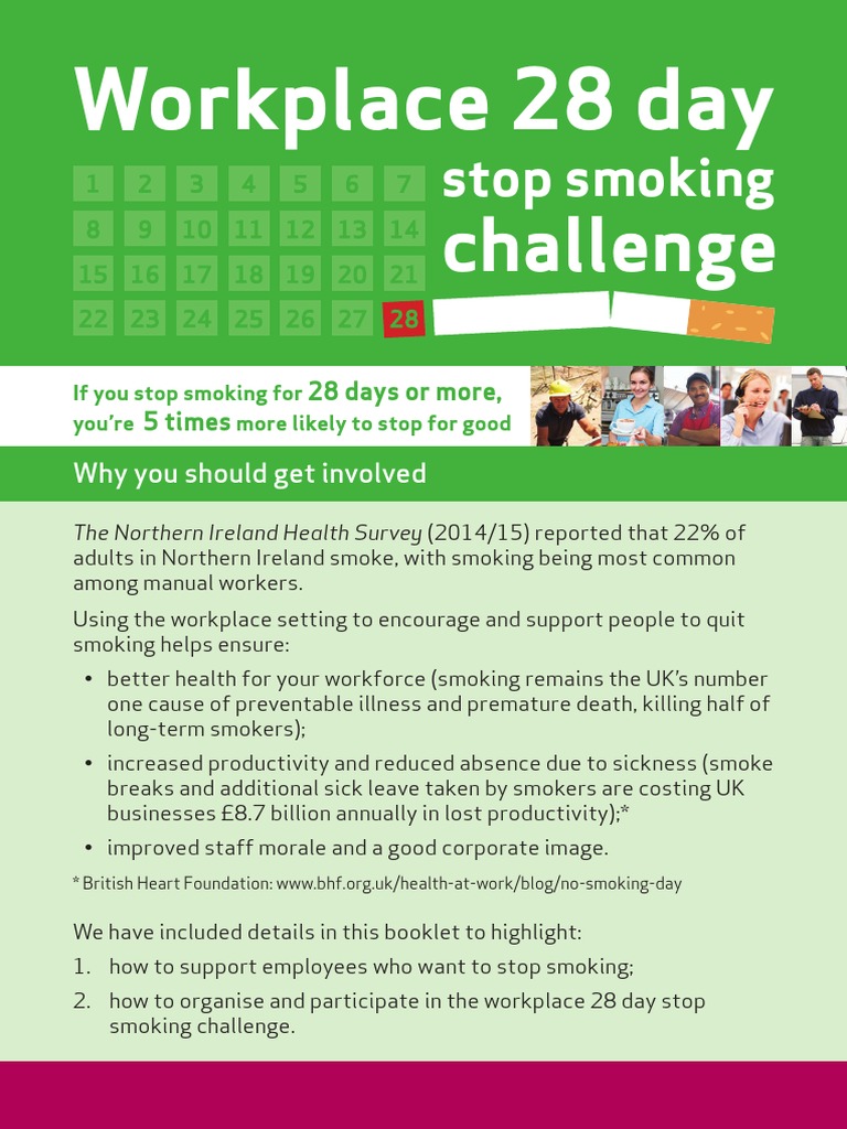Smoking 28 Day Challenge A5 Leaflet 08 16 0 Download Free PDF