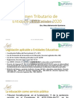 Régimen Tributario de Entidades Educativas 2020: Dra. Mery Bahamonde Quinteros