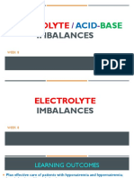 Wk8 - Electrolyte Imbalances & Acid-Base Imbalances