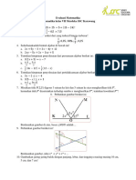 Evaluasi Matematika 7 SMP