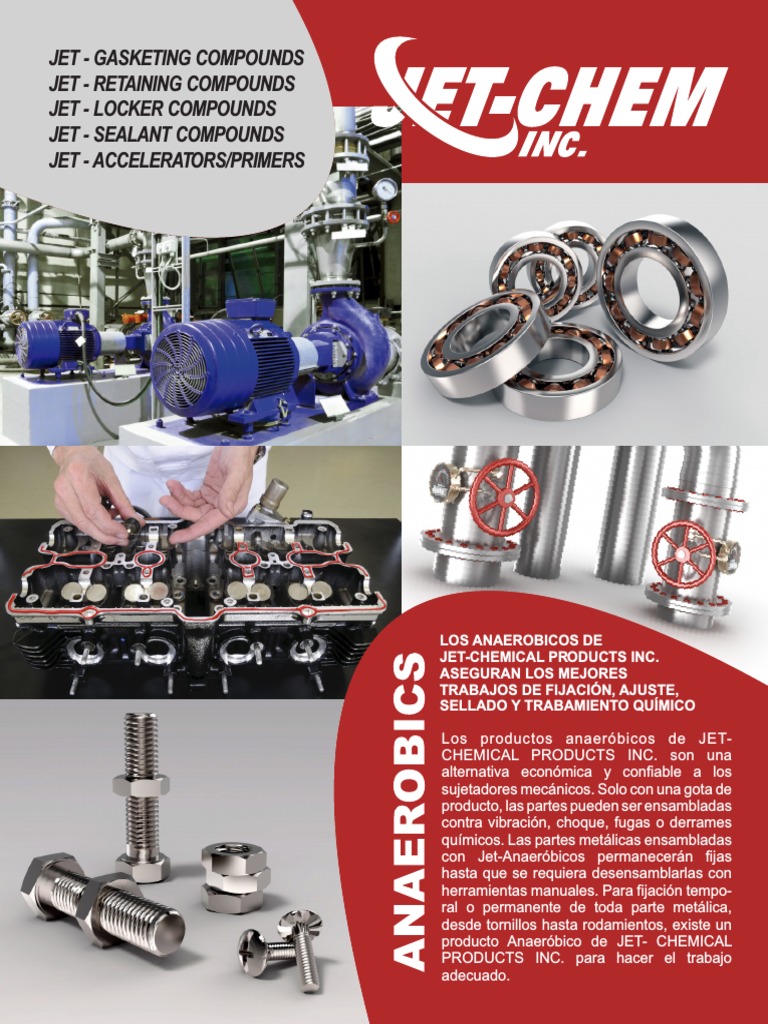 Catalogo Anaerobicos Jetchem 15 | PDF | Tornillo | Líquidos