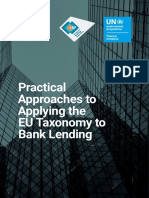 Practical Approaches To Applying The EU Taxonomy To Bank Lending 2022