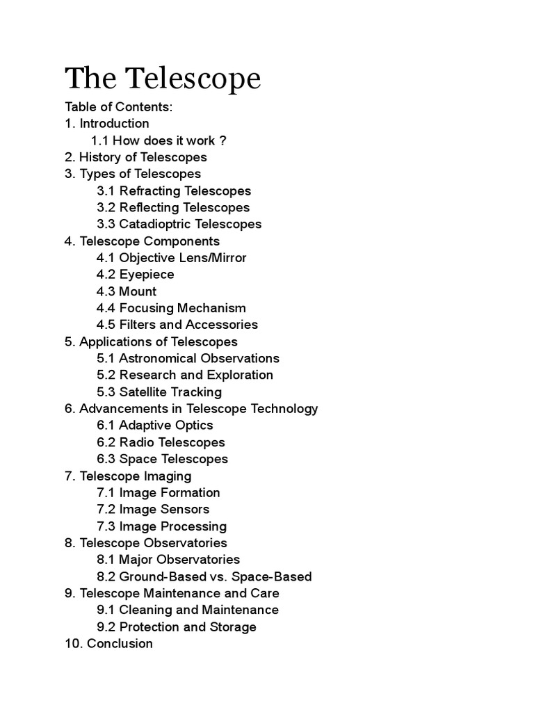 The Telescope PDF Telescope Observatory