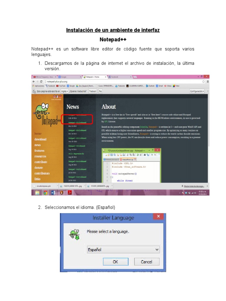 Guía de Instalación de Notepad++ | PDF | Informática