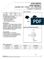 Data Sheet Mosfet STD17NF03L