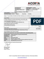 ACI Invoice-1st Year ISO 9001 (QMS), ISO 14001 (EMS) & ISO 45001 (OH&SMS) Certifications Fees-PREMIER INDUSTRIAL CHEMICAL MFG. CO. (PVT) LTD - Feb 23