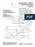 Datasheet Mosfet Driver ADP3110A Dual Bootstrapped, 12 V MOSFET