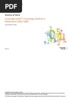 0580 Scheme of Work (For Examination From 2020)