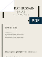 Hazrat Hussain (R.a)