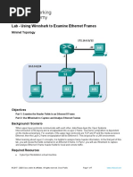 8.2.8 Lab - Using Wireshark To Examine Ethernet Frames (Done)