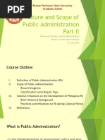 Nature and Scope of Public Administratio