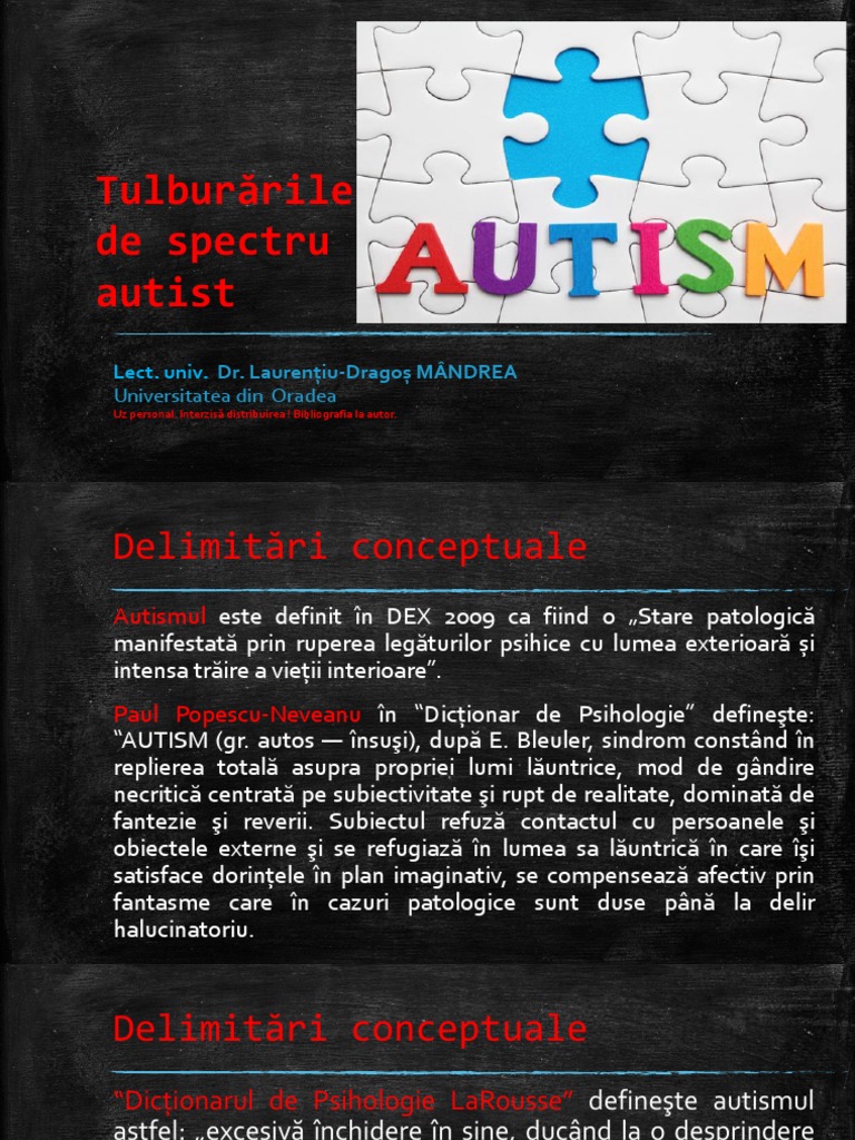 Tulburările de Spectru Autist | PDF