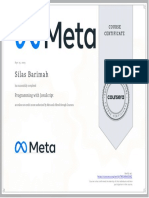 Meta Programming With JavaScript Certificate