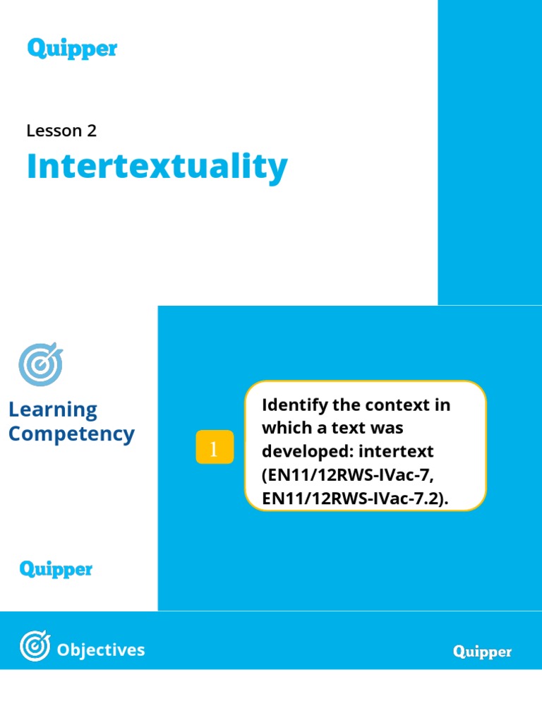 Difference Of Hypertextuality And Intertextuality