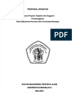 PDF Proposal Kegiatan Rencana Program Kegiatan Dan Anggaran Penyelenggaran Ikatan Mahasiswa Pencinta Alam Universitas Brawijaya - Compress