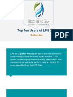Top Ten Users of LPG Gas