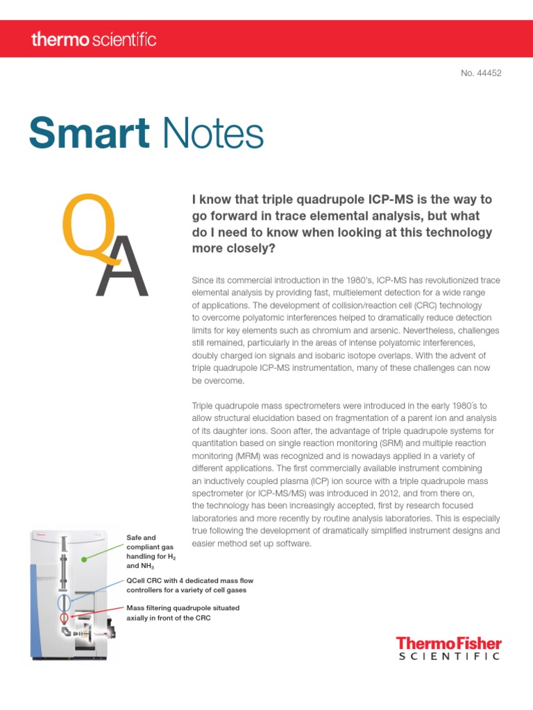 SN 44452 Icp Ms Triple Quad Sn44452 en | PDF | Mass Spectrometry ...