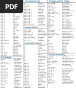 Excel Shortcuts