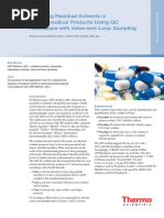 GC-HS Analysis of Residual Solvents | PDF | Gas Chromatography ...