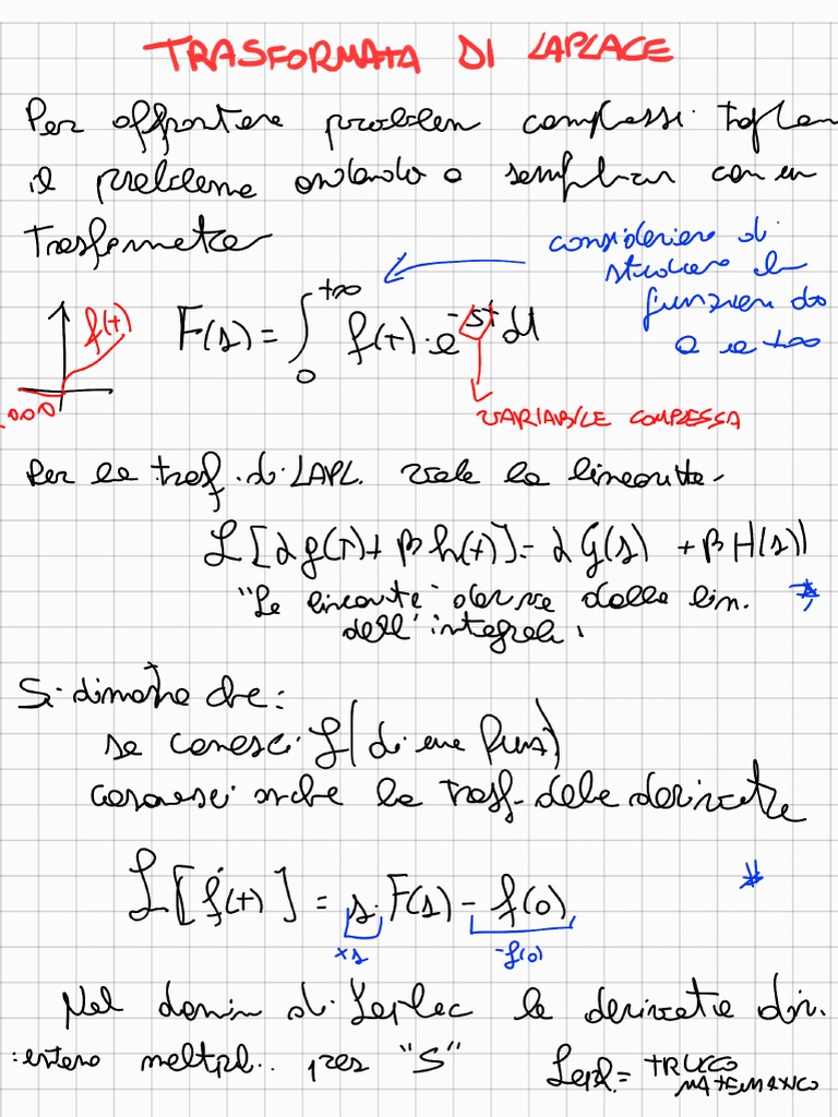 Trasformata Di Laplace FCA | PDF