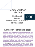 Jaminan GADAI 2, Pertemuan 7