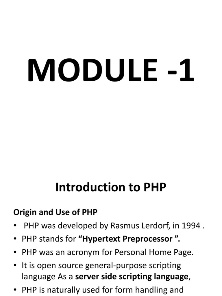 Module - 1 | PDF
