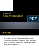 Case Presentation Paraplegia