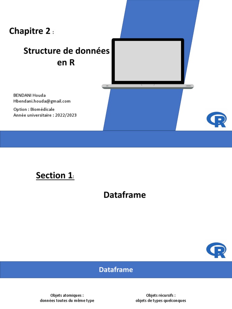 Structure de données en R : Dataframe | PDF | Programmation informatique