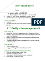 3.2.2 Oxidy V Stavebnictve 3.2.3 Oxidy V Zivotnom Prostredi