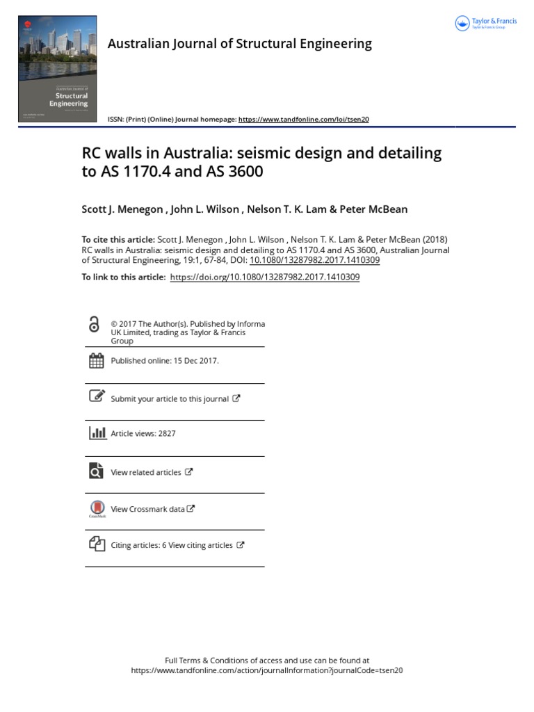 RC walls in Australia seismic design and detailing to AS 1170 4 and AS ...