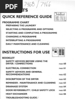 Whirlpool AWZ 7466 7468 Manual Care Guide