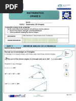 Mathematics Geometry Worksheet