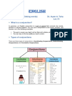 English: Conjunctions (Linking Words) Dr. Ayam A. Taha Lec.15