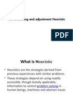 The Anchoring and Adjustment Heuristic