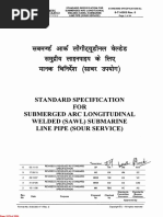 6-71-0003 Rev 6 Standard Specification For Sawl Submarine Line Pipe (Sour Service)