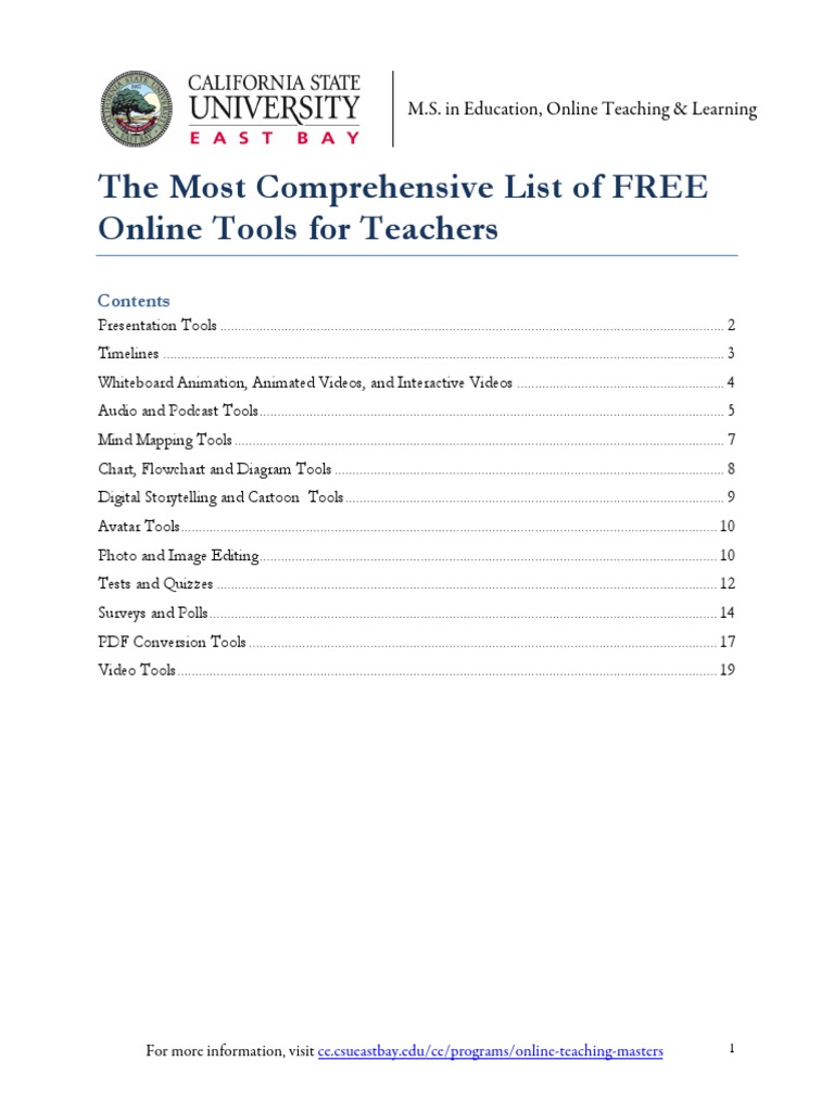 Free ONLINE Tools | PDF | Websites | Computing