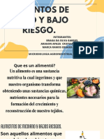 Alimentos de Medio y Bajo Riesgo