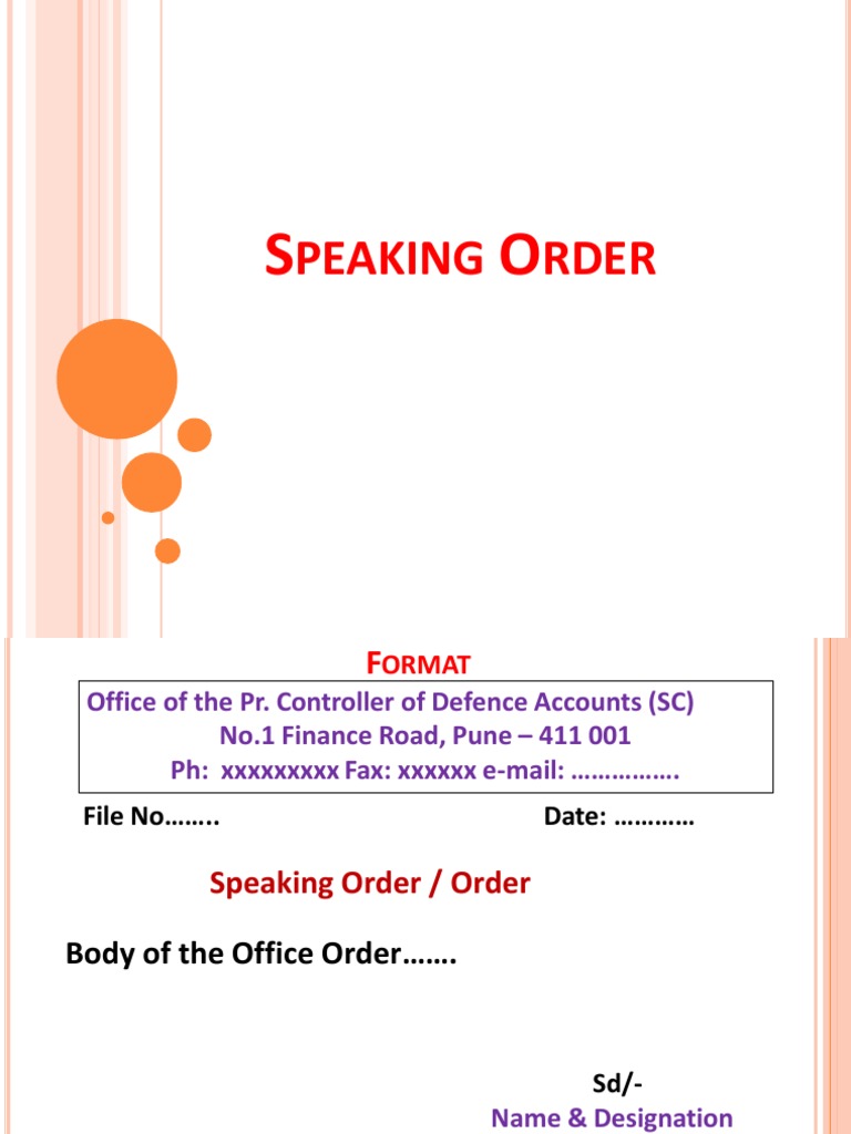 Speaking Order PDF Common Law Judiciaries