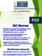 Lecture 4 - DC Machines Applications