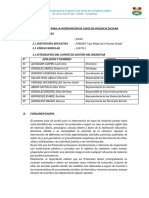 Plan de Accion para La Intervención de Casos de Violencia Escolar