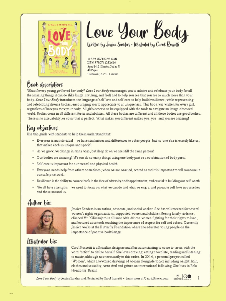 Love Your Body Teachers Guide 97807112524244030 | PDF | Psychological ...