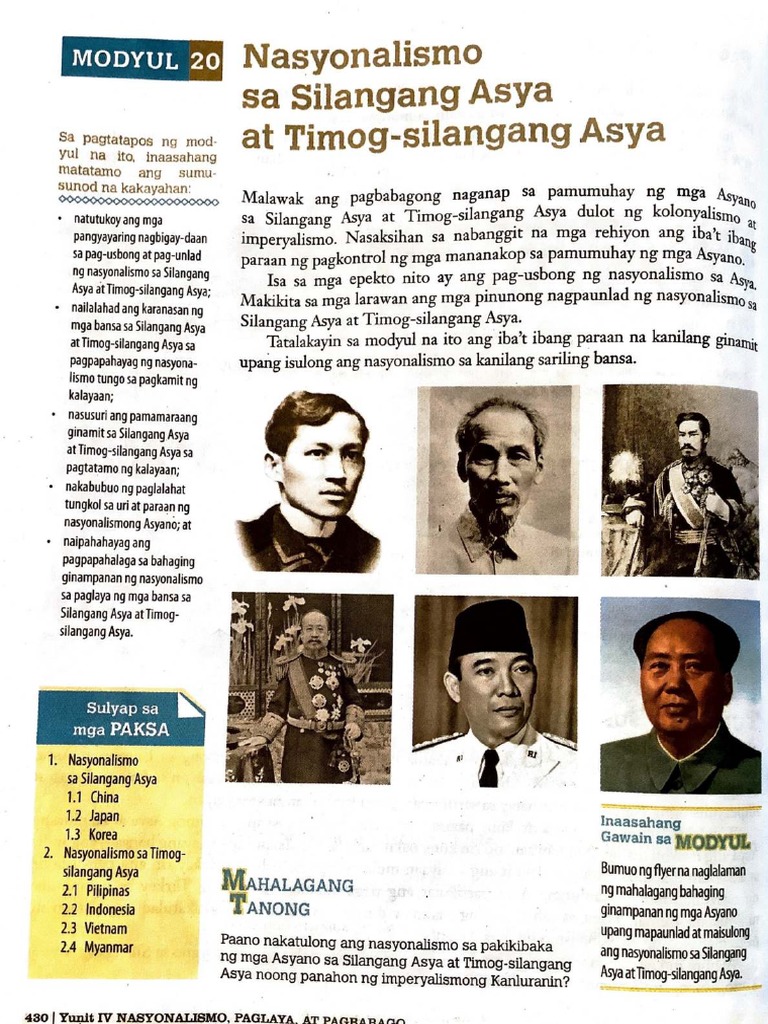 Nasyonalismo Sa Silangang Asya Pdf