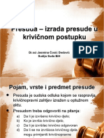 Predavanje Presuda I Postupak Po Pravnim Lijekovima - 13626