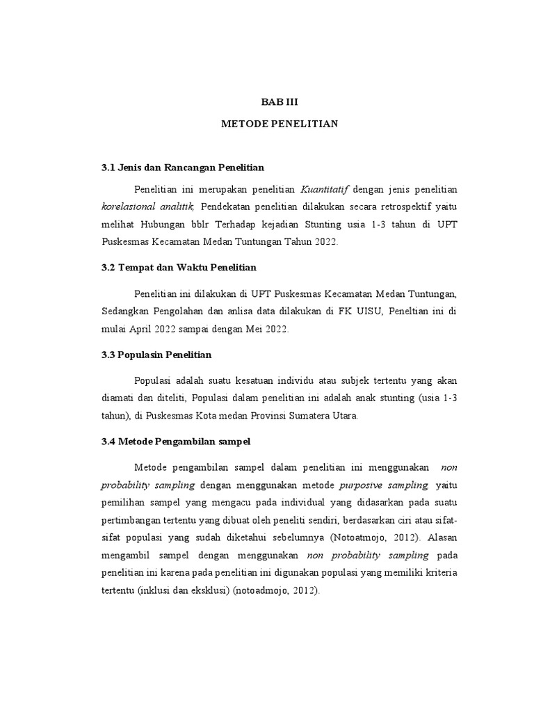 Bab Iii | PDF | Kesehatan Holistik | Sains & Matematika