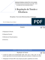 Aula 10 - Regulação de Tensão e Sistemas Por Unidade