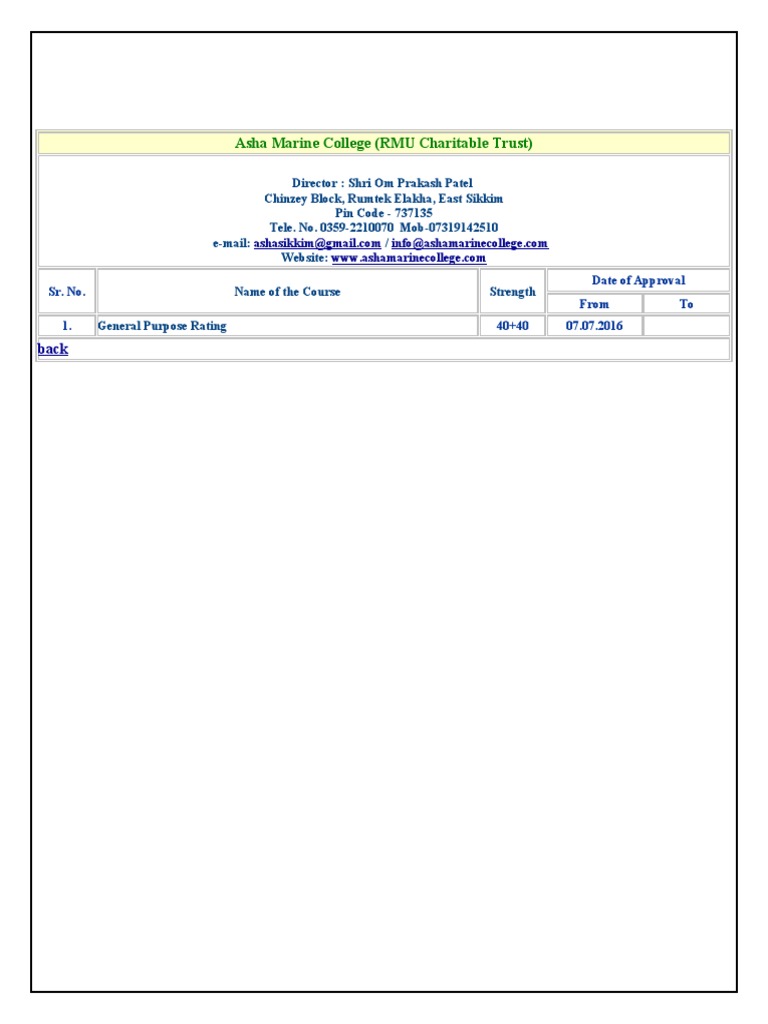 Asha Marine | PDF