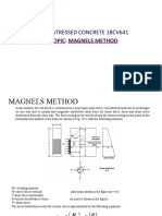 Pre Stressed Concrete 18Cv641: Topic: Magnels Method