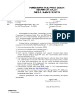 Contoh Format Surat Permohonan Penyaluran DD Tahap II, BLT 4-6 TA. 2023 & Lembar Verifikasi