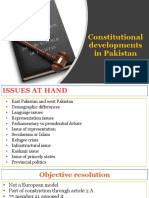 Constitutional Developments in Pakistan